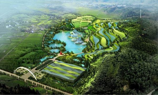阿米納PE聚酯彩涂板應用于江西現代農業博覽園項目